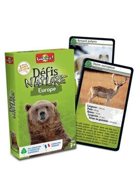Bioviva Défis Nature- Europe -French Card Game New Sealed Ages 7+